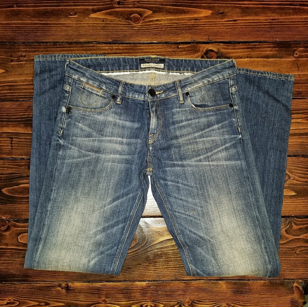 Women's Straight Leg Jeans - Blue